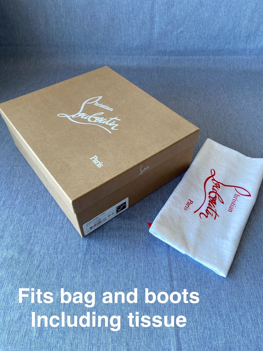 Authentic Christian Louboutin | Empty Box With Dust Bags Tissue Gift Decoration